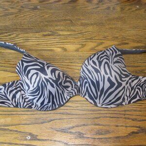 Vanity Fair 38C Zebra Underwire Bra